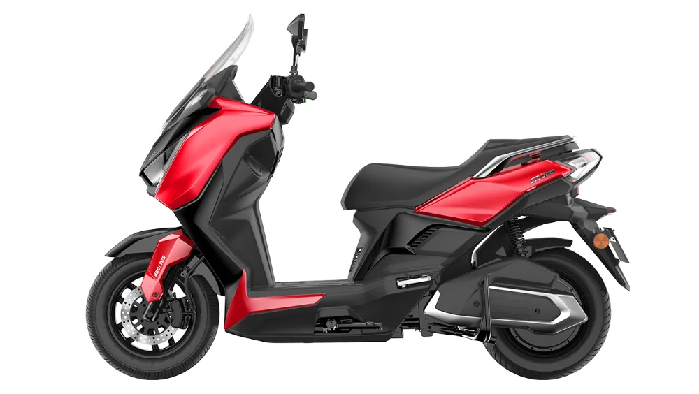 Yadea GT80 สีแดง มุมด้านข้าง